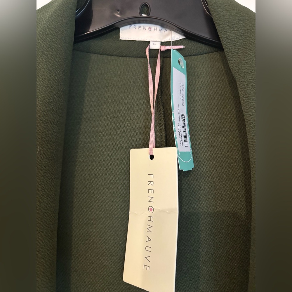 NWT French Mauve Olive Green Blazer - Picture 4 of 5